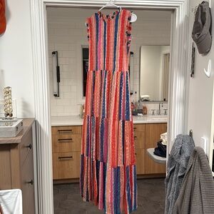 Oliphant small smocked metallic dress